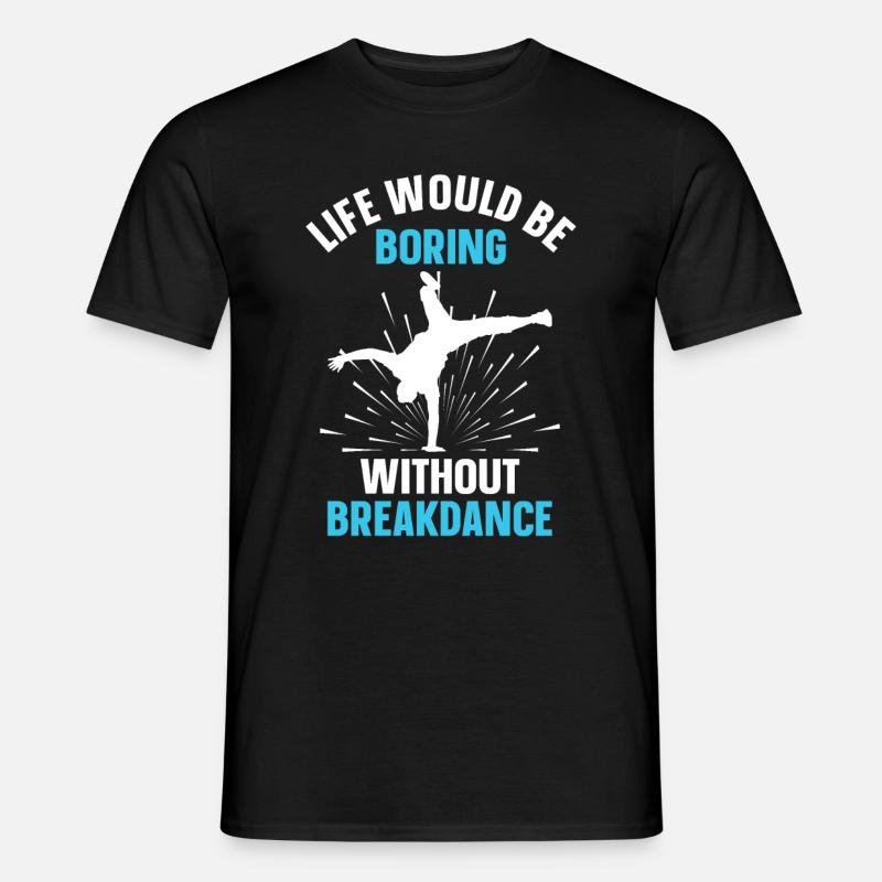 Break Dance - Männer T-Shirt - Schwarz