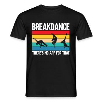 Break Dancing - Men's T-Shirt - black - Front - AI Model Male 178 light (178cm)
