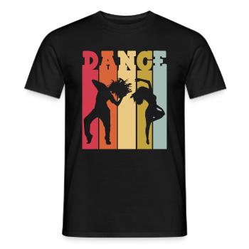 Break Dancing - Men's T-Shirt - black - Front - AI Model Male 178 light (178cm)