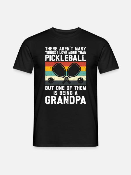 Grandpa Pickleball Paddle - Men's T-Shirt - black
