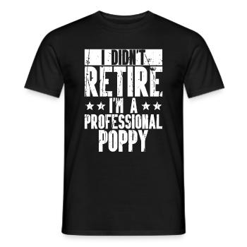 Pêche coquelicot Pêcheur pavillon américain Poppi - T-shirt homme - noir - Devant - AI Model Male 178 light (178cm)