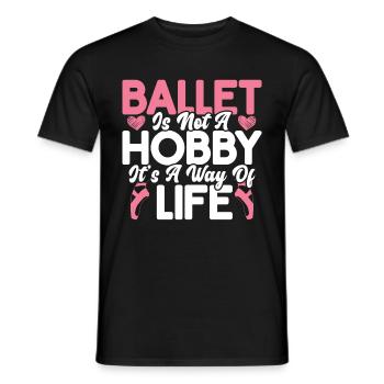 Ballet - Men's T-Shirt - black - Front - AI Model Male 178 light (178cm)