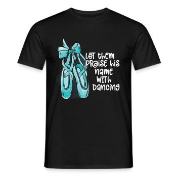 Ballet - Men's T-Shirt - black - Front - AI Model Male 178 light (178cm)