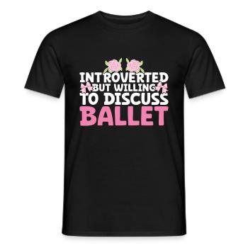 Ballet - Men's T-Shirt - black - Front - AI Model Male 178 light (178cm)
