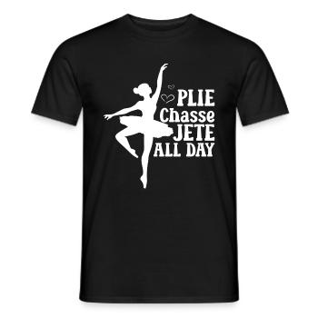 Ballet - Men's T-Shirt - black - Front - AI Model Male 178 light (178cm)