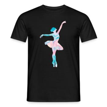 Ballet - Men's T-Shirt - black - Front - AI Model Male 178 light (178cm)