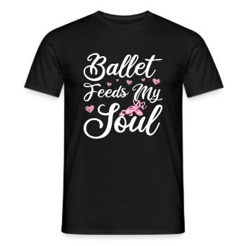 Ballet - Men's T-Shirt - black - Front - AI Model Male 178 light (178cm)