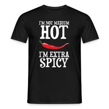 Chili-Pfeffer - Männer T-Shirt - Schwarz - Vorne - AI Model Male 178 light (178cm)