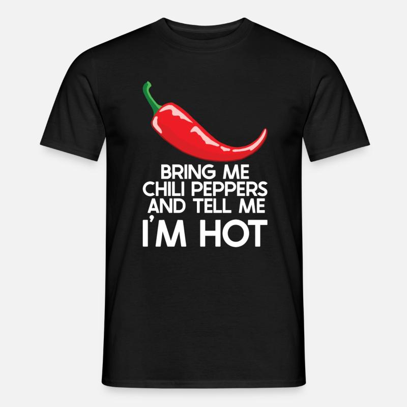 Chili-Pfeffer - Männer T-Shirt - Schwarz