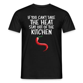 Chili-Pfeffer - Männer T-Shirt - Schwarz - Vorne - AI Model Male 178 light (178cm)