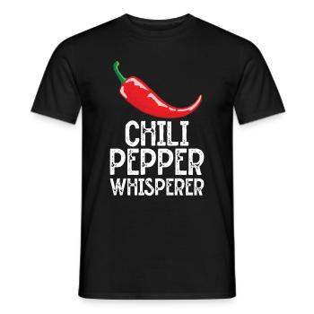 Chili-Pfeffer - Männer T-Shirt - Schwarz - Vorne - AI Model Male 178 light (178cm)