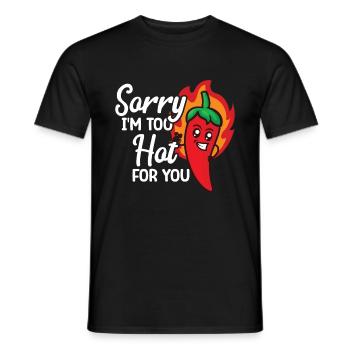 Chili-Pfeffer - Männer T-Shirt - Schwarz - Vorne - AI Model Male 178 light (178cm)