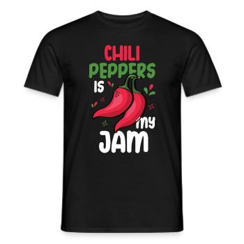 Chili-Pfeffer - Männer T-Shirt - Schwarz - Vorne - AI Model Male 178 light (178cm)