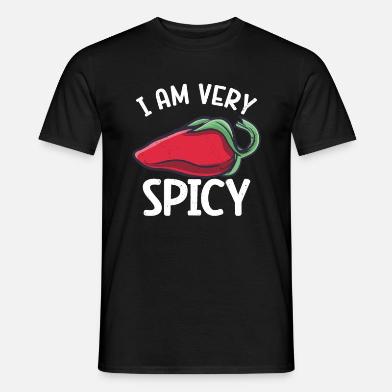 Chili-Pfeffer - Männer T-Shirt - Schwarz