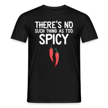 Chili-Pfeffer - Männer T-Shirt - Schwarz - Vorne - AI Model Male 178 light (178cm)