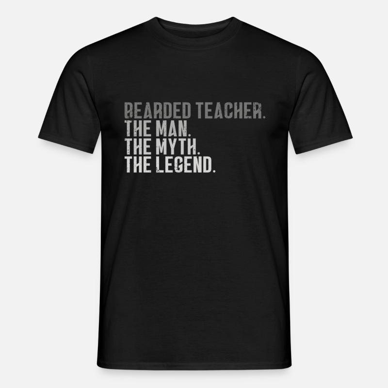 Bärtiger Lehrer - Männer T-Shirt - Schwarz