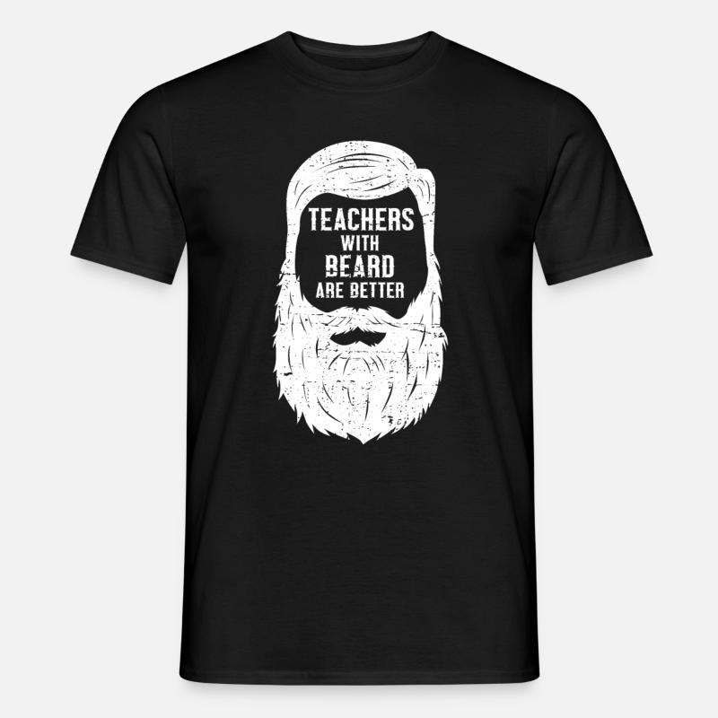 Bärtiger Lehrer - Männer T-Shirt - Schwarz