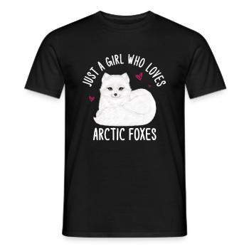 Artic Fuchsliebhaber Aus Arktischer Fuchs - Männer T-Shirt - Schwarz - Vorne - AI Model Male 178 light (178cm)