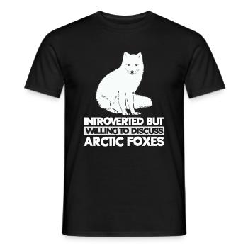 Artic Fuchsliebhaber Aus Arktischer Fuchs - Männer T-Shirt - Schwarz - Vorne - AI Model Male 178 light (178cm)