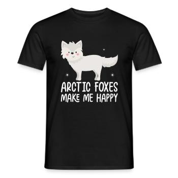 Artic Fuchsliebhaber Aus Arktischer Fuchs - Männer T-Shirt - Schwarz - Vorne - AI Model Male 178 light (178cm)
