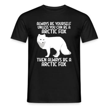 Artic Fuchsliebhaber Aus Arktischer Fuchs - Männer T-Shirt - Schwarz - Vorne - AI Model Male 178 light (178cm)