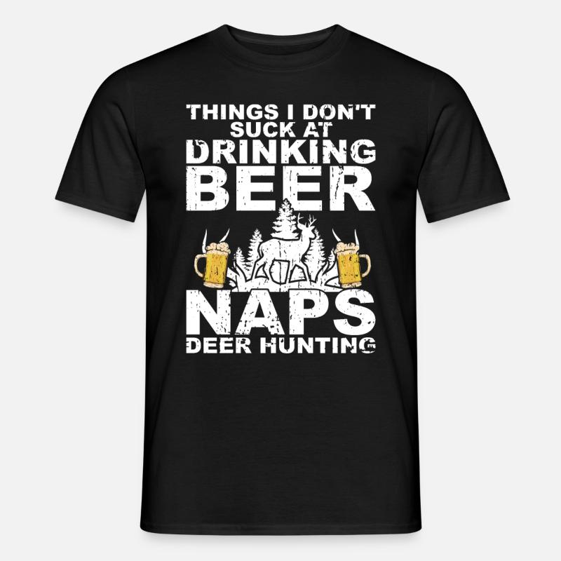 Jagd Und Bier - Männer T-Shirt - Schwarz