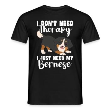 Bernese - Men's T-Shirt - black - Front - AI Model Male 178 light (178cm)