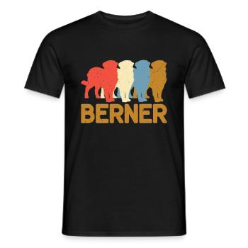 Bernese - Men's T-Shirt - black - Front - AI Model Male 178 light (178cm)