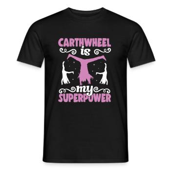 Wagenrad -Gymnast Stürzen - Männer T-Shirt - Schwarz - Vorne - AI Model Male 178 light (178cm)