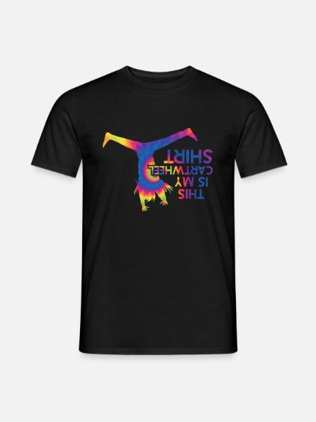 Roue de chariot -gymnaste tombe - T-shirt homme - noir