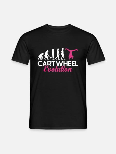 Roue de chariot -gymnaste tombe - T-shirt homme - noir