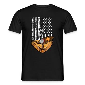 Fumeurs de cigarettes de cigares - T-shirt homme - noir - Devant - AI Model Male 178 light (178cm)