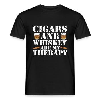 Fumeurs de cigarettes de cigares - T-shirt homme - noir - Devant - AI Model Male 178 light (178cm)