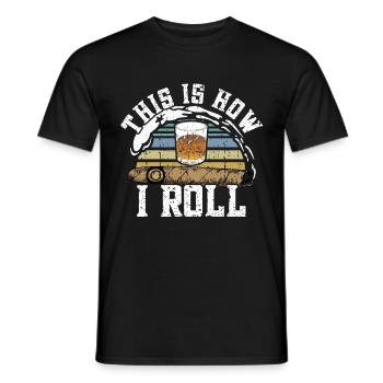 Cigar cigarette smokers - Men's T-Shirt - black - Front - AI Model Male 178 light (178cm)