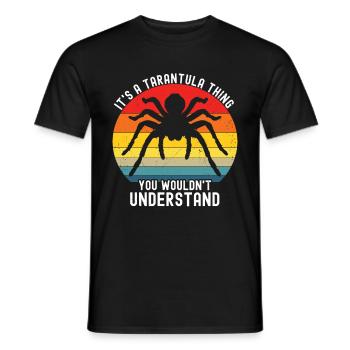Tarantula - Men's T-Shirt - black - Front - AI Model Male 178 light (178cm)