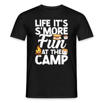 Marshmallow S'more - Men's T-Shirt - black - Front - AI Model Male 178 light (178cm)