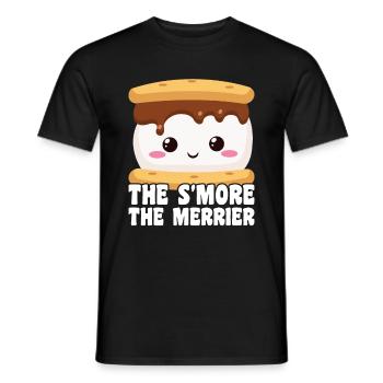 Marshmallow S'more - Men's T-Shirt - black - Front - AI Model Male 178 light (178cm)