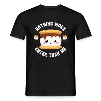 Marshmallow S'more - Men's T-Shirt - black - Front - AI Model Male 178 light (178cm)