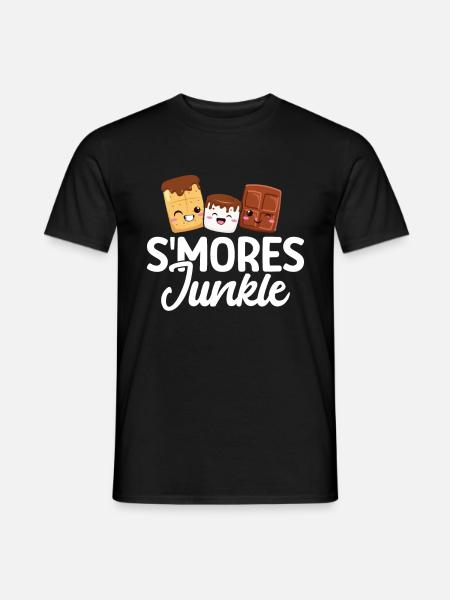 Marshmallow S'more - Men's T-Shirt - black