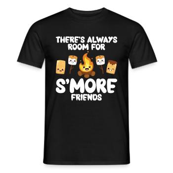 Marshmallow S'more - Men's T-Shirt - black - Front - AI Model Male 178 light (178cm)