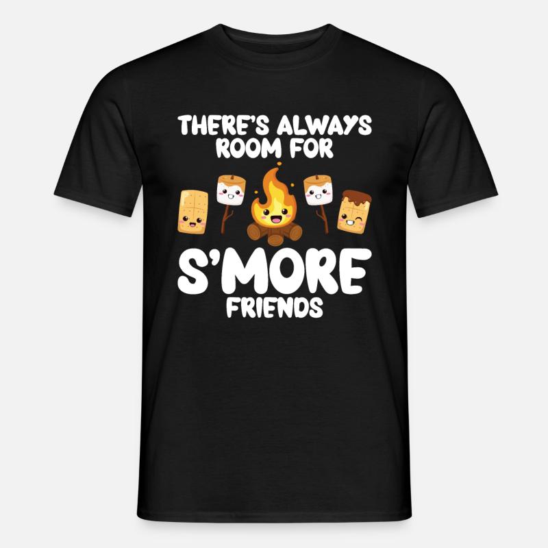 Marshmallow S'more - Männer T-Shirt - Schwarz