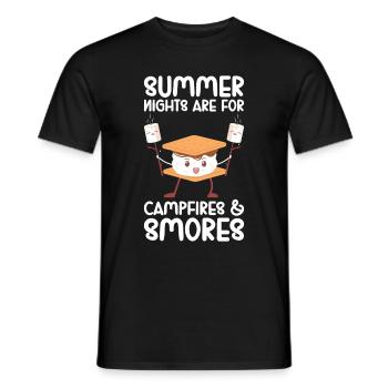 Marshmallow S'more - Men's T-Shirt - black - Front - AI Model Male 178 light (178cm)