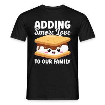 Marshmallow S'more - Men's T-Shirt - black - Front - AI Model Male 178 light (178cm)