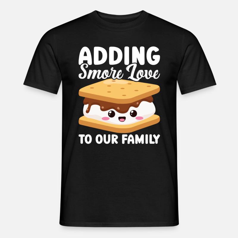 Marshmallow S'more - Männer T-Shirt - Schwarz