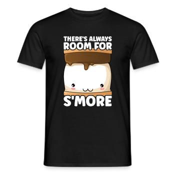 Marshmallow S'more - Men's T-Shirt - black - Front - AI Model Male 178 light (178cm)