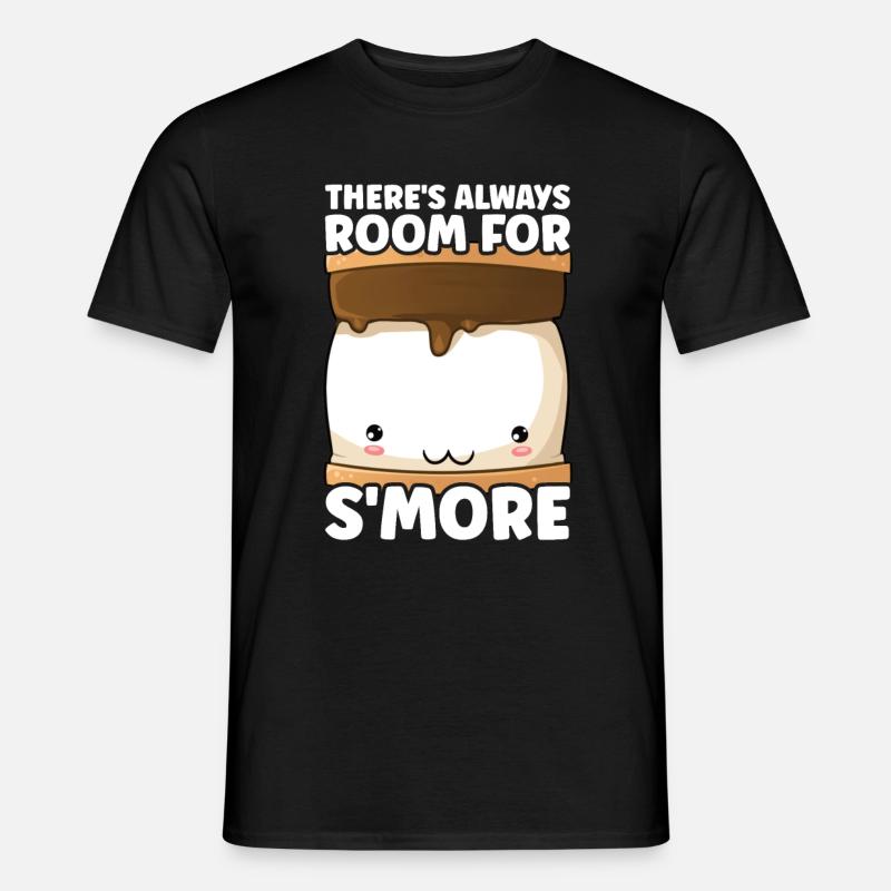 Marshmallow S'more - Männer T-Shirt - Schwarz