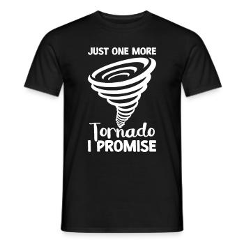 Tornado - Men's T-Shirt - black - Front - AI Model Male 178 light (178cm)