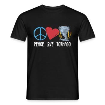 Tornado - Männer T-Shirt - Schwarz - Vorne - AI Model Male 178 light (178cm)