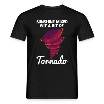 Tornado - Men's T-Shirt - black - Front - AI Model Male 178 light (178cm)