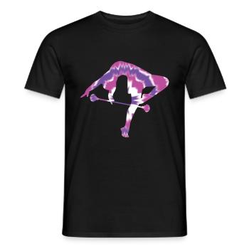Tambourstab swirling - Men's T-Shirt - black - Front - AI Model Male 178 light (178cm)